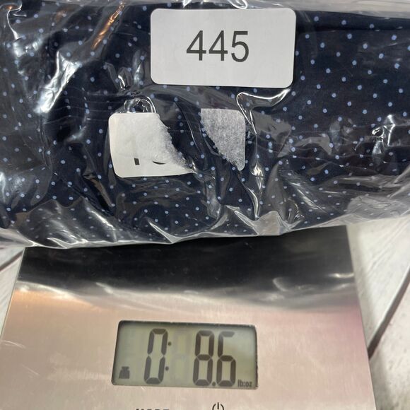 Talbots Classic Button Shirt Women Plus XXL Navy Polka Dots Preppy Office Career - Picture 11 of 11